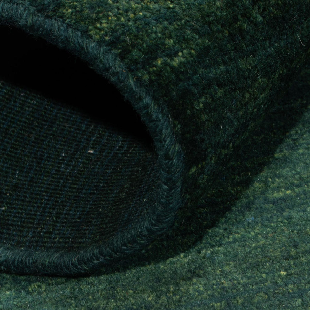 Gabbeh-matta - persisk - 146 x 98 cm - mörkgrön