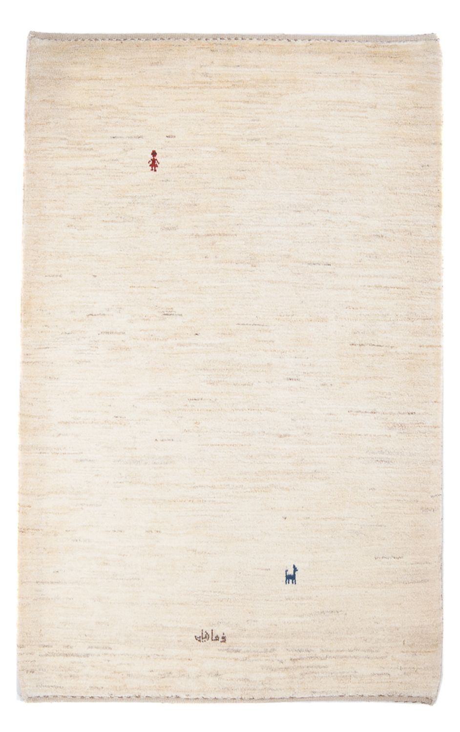 Gabbeh-matta - persisk - 162 x 111 cm - beige