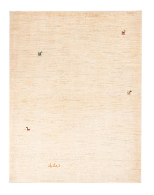 Gabbeh-matta - persisk - 153 x 108 cm - ljusbeige