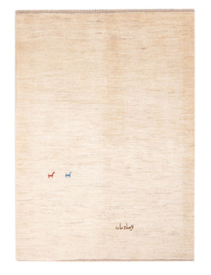 Gabbeh-matta - persisk - 158 x 108 cm - ljusbeige