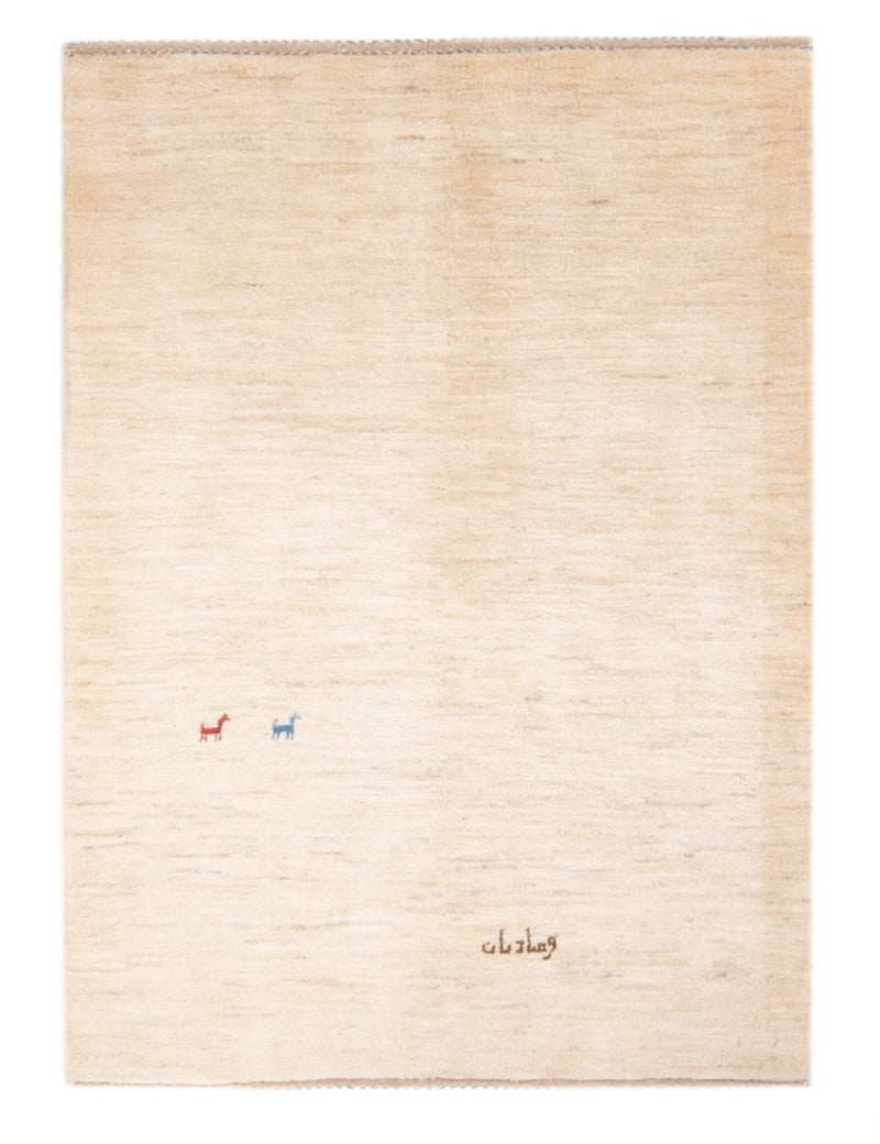 Gabbeh-matta - persisk - 158 x 108 cm - ljusbeige