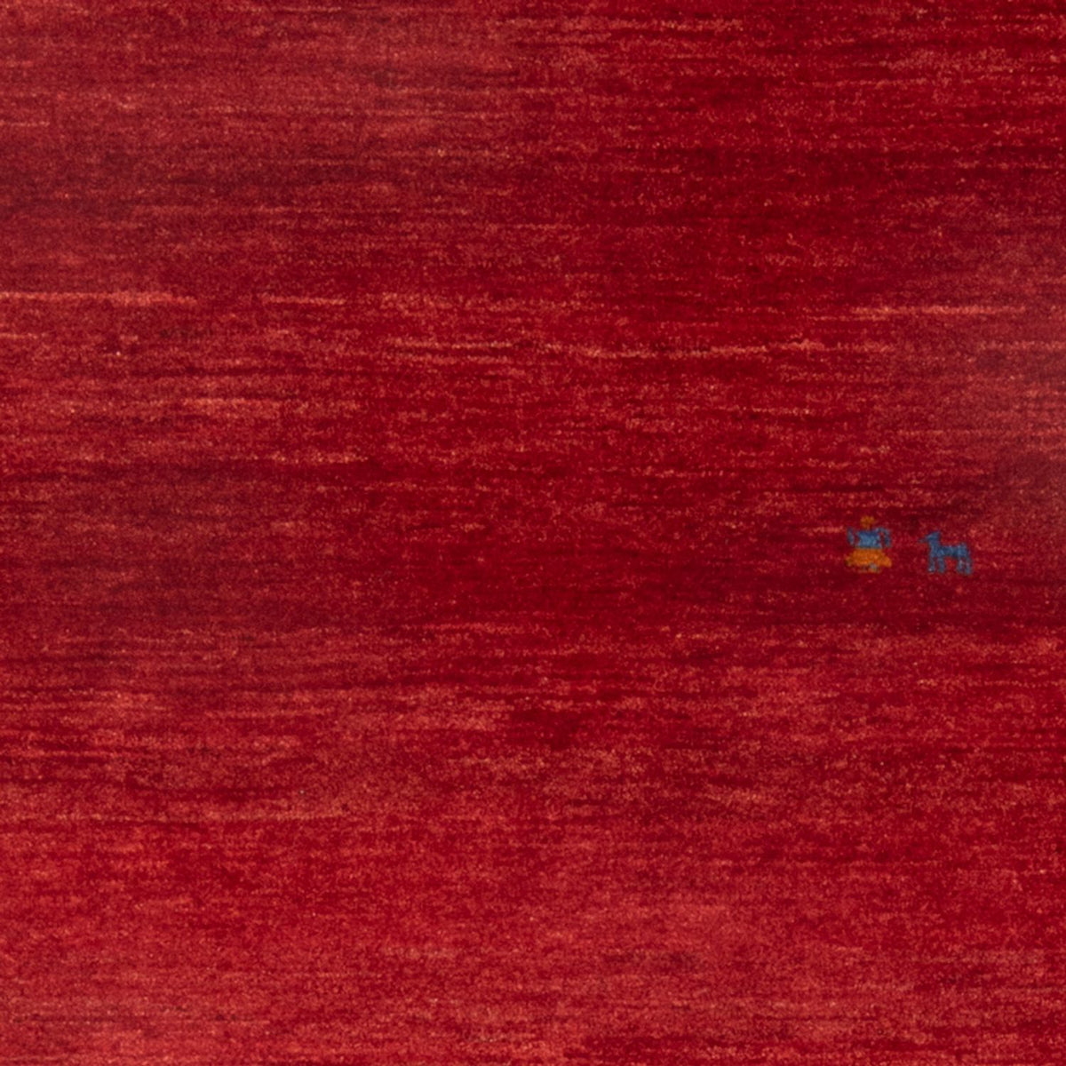 Gabbeh-matta - persisk - 147 x 101 cm - mörkröd