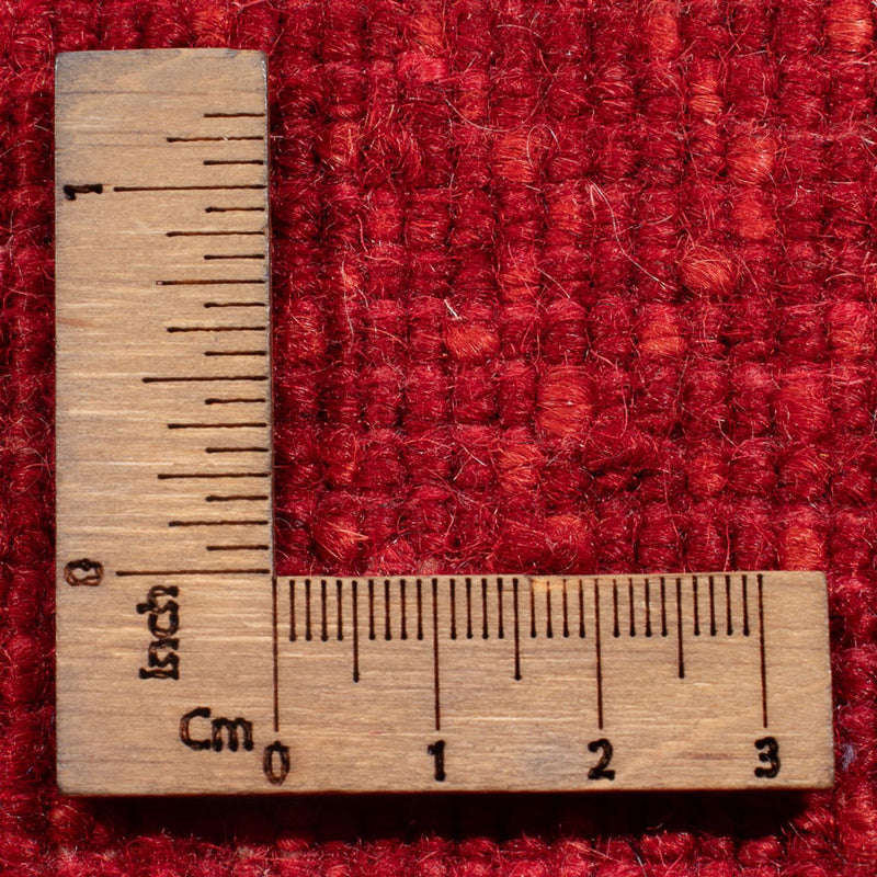 Gabbeh-matta - persisk - 180 x 127 cm - mörkröd