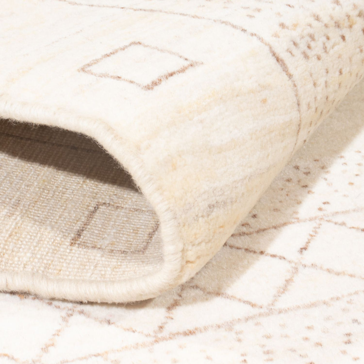 Gabbeh-matta - persisk - 180 x 120 cm - vit