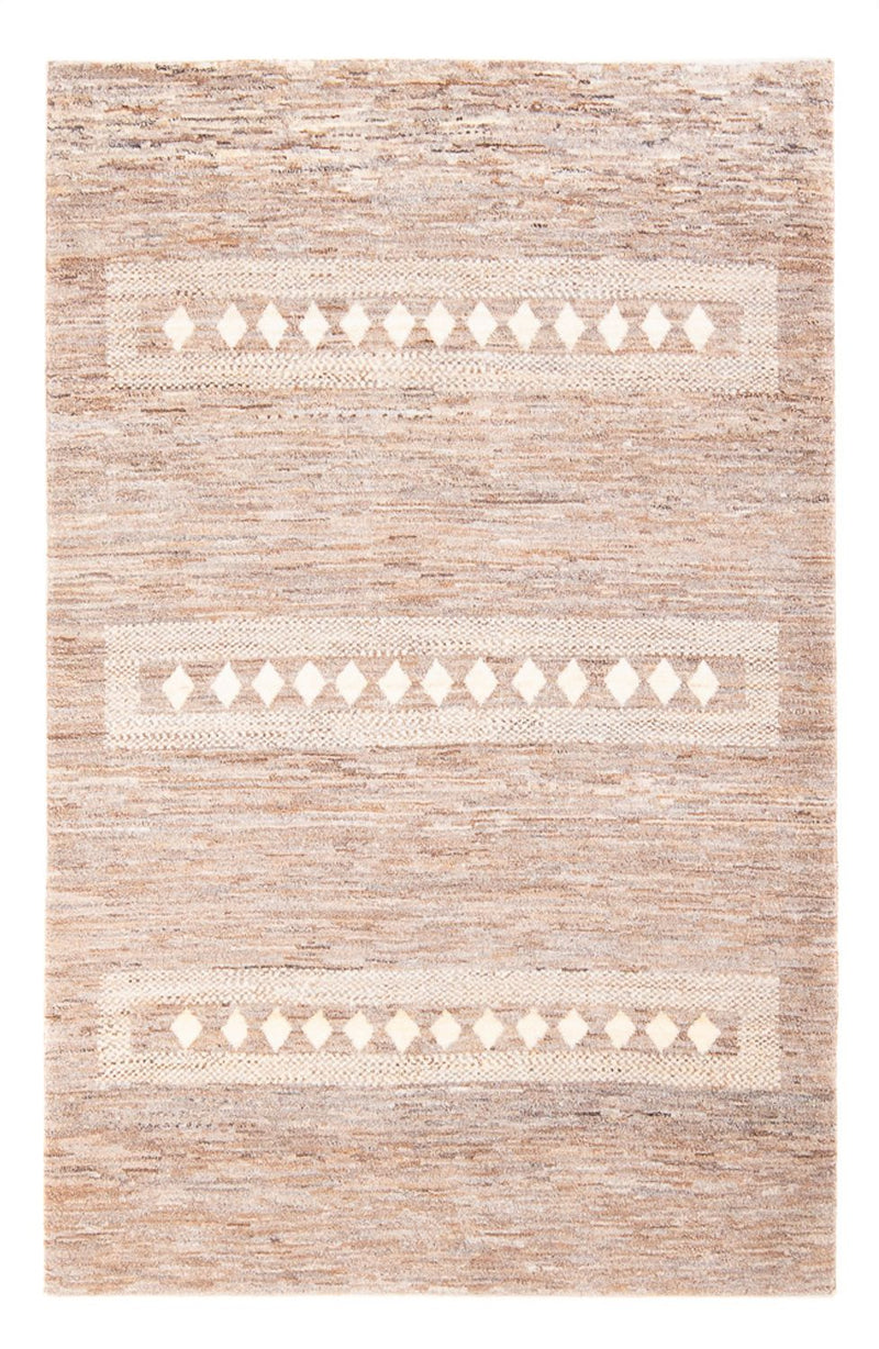 Gabbeh-matta - persisk - 180 x 120 cm - mörk beige