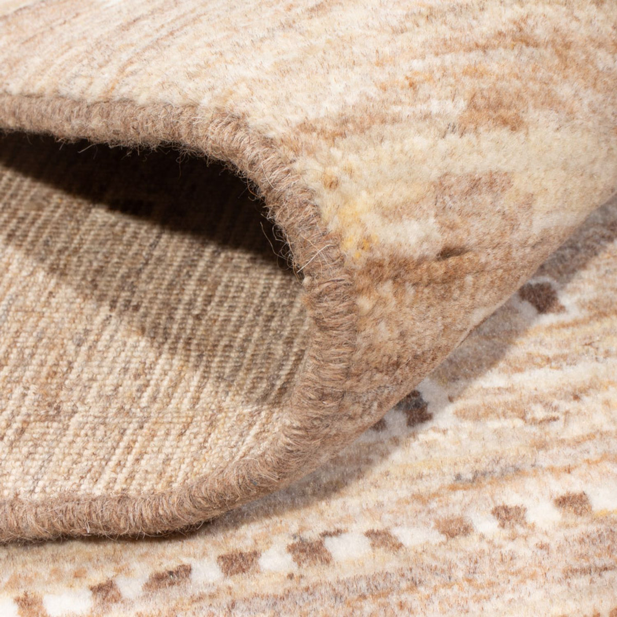 Gabbeh-matta - persisk - 144 x 100 cm - ljusbrun