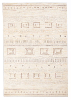 Gabbeh-matta - persisk - 175 x 120 cm - ljusbeige