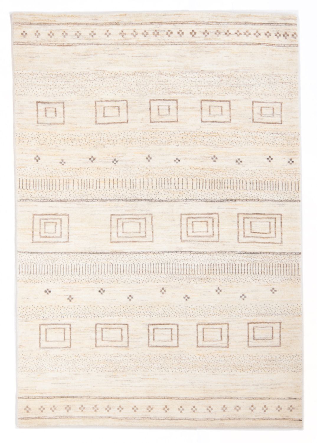 Gabbeh-matta - persisk - 175 x 120 cm - ljusbeige