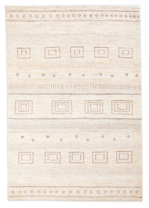 Gabbeh-matta - persisk - 175 x 120 cm - ljusbeige