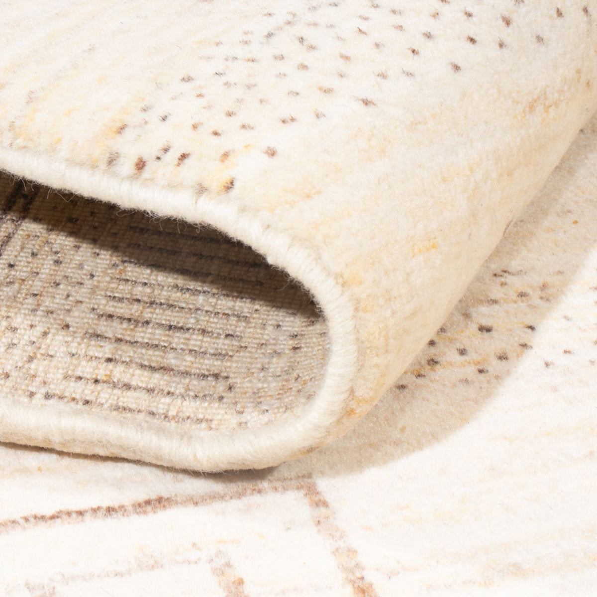 Gabbeh-matta - persisk - 175 x 120 cm - ljusbeige