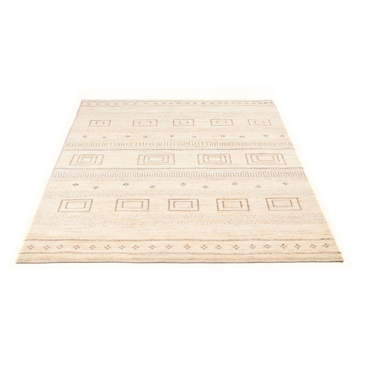Gabbeh-matta - persisk - 175 x 120 cm - ljusbeige
