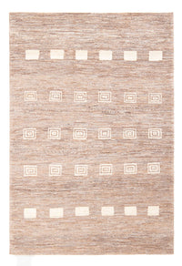 Gabbeh-matta - persisk - 178 x 117 cm - mörk beige