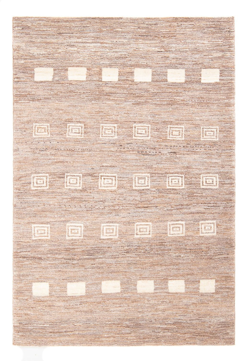 Gabbeh-matta - persisk - 178 x 117 cm - mörk beige