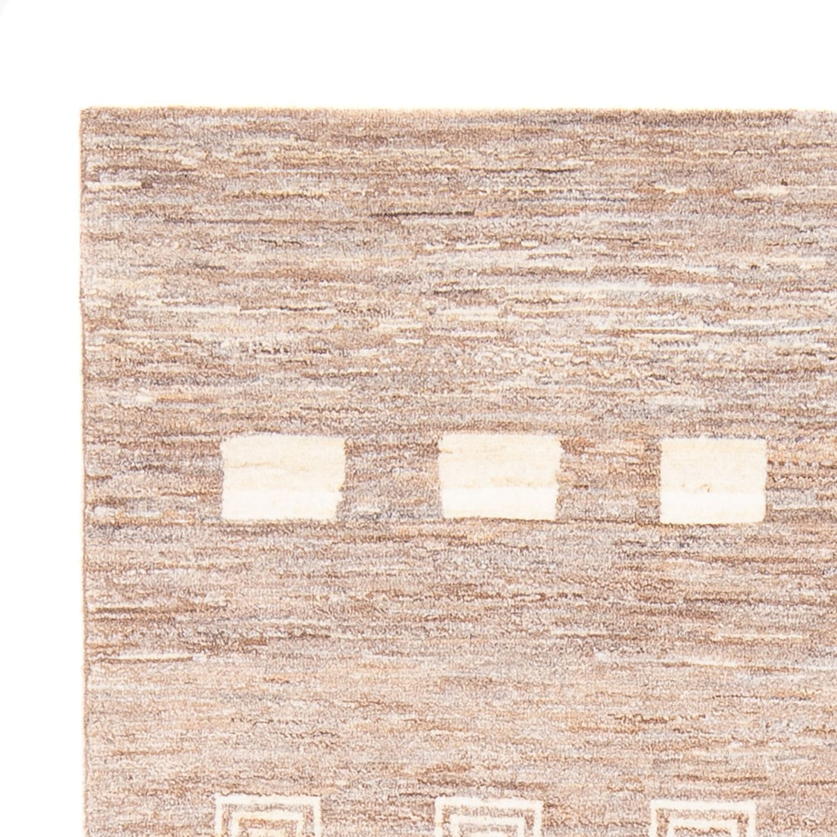 Gabbeh-matta - persisk - 178 x 117 cm - mörk beige