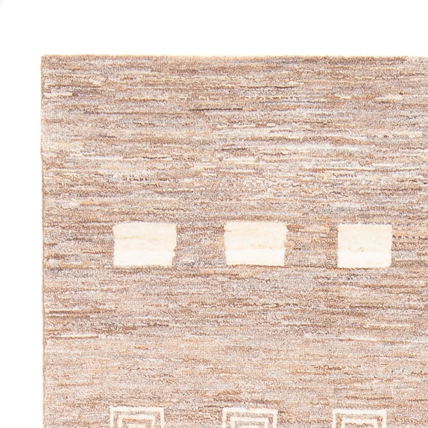 Gabbeh-matta - persisk - 178 x 117 cm - mörk beige