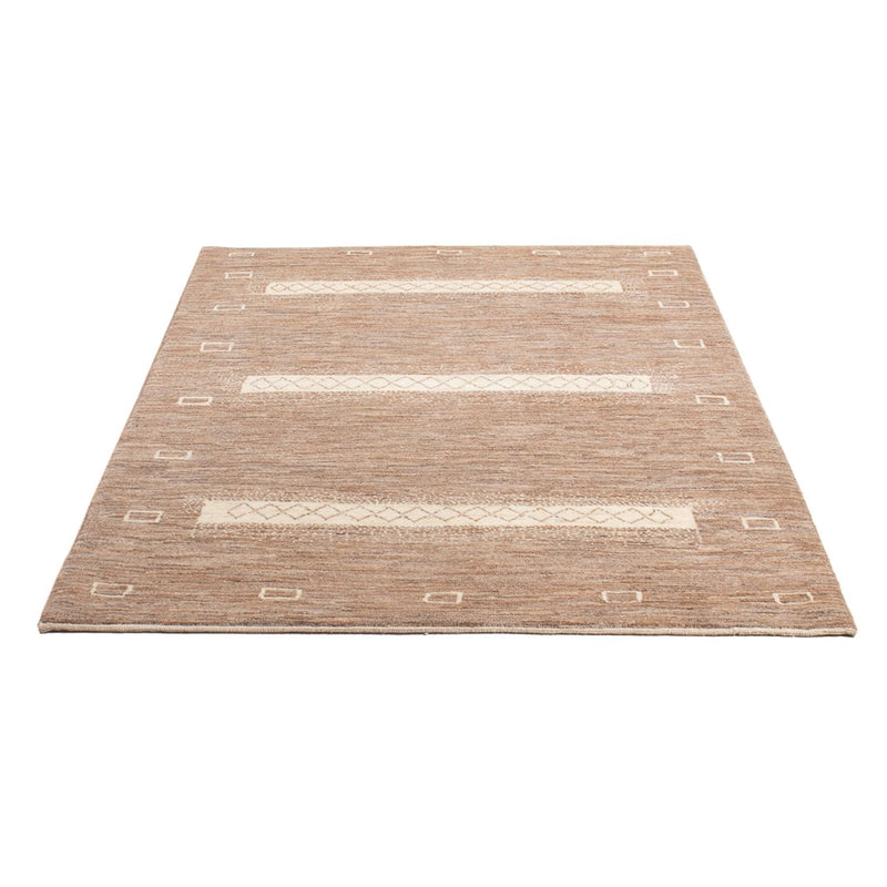 Gabbeh-matta - persisk - 171 x 116 cm - mörk beige