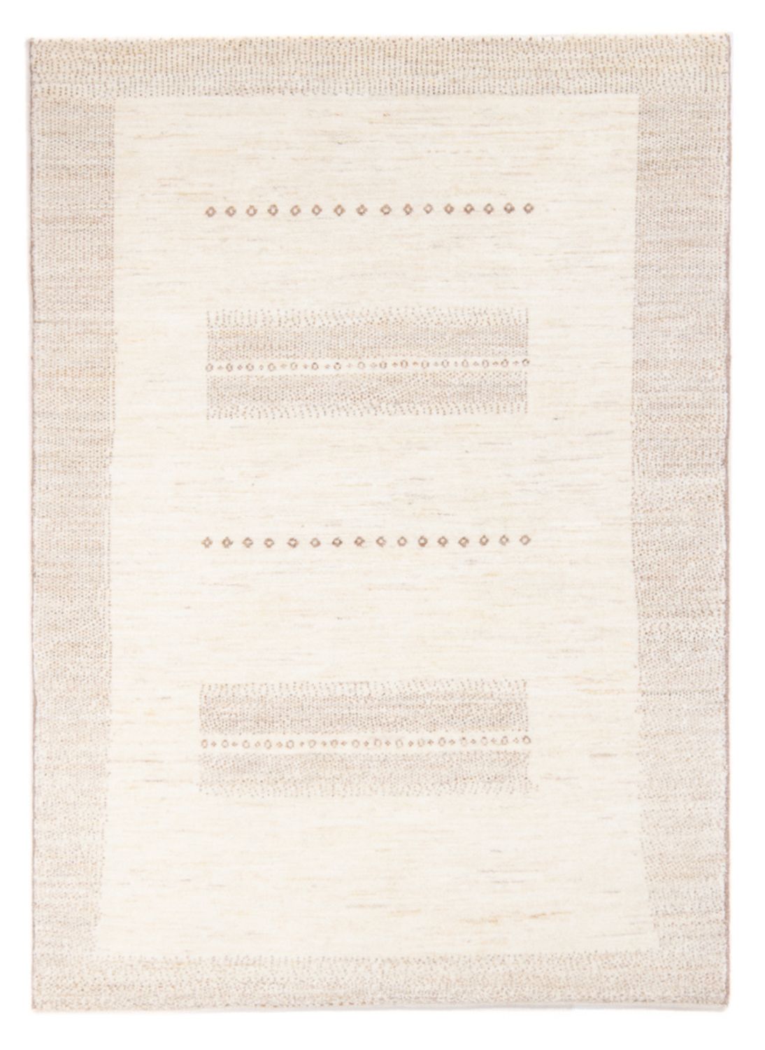 Gabbeh-matta - persisk - 151 x 100 cm - ljusbeige