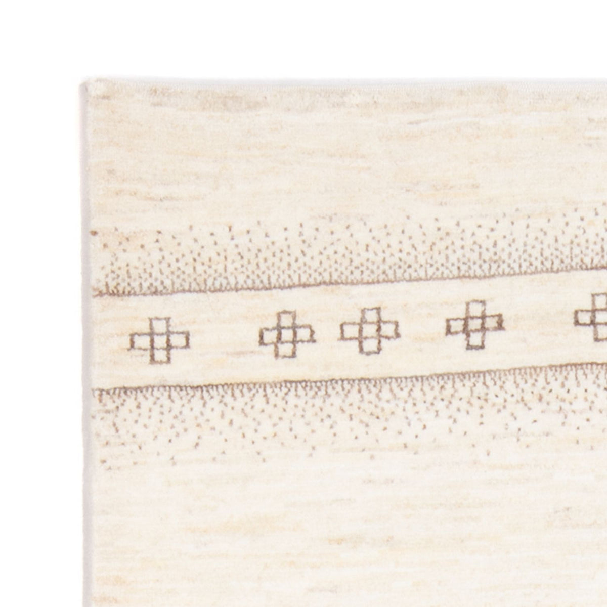 Gabbeh-matta - persisk - 144 x 103 cm - ljusbeige