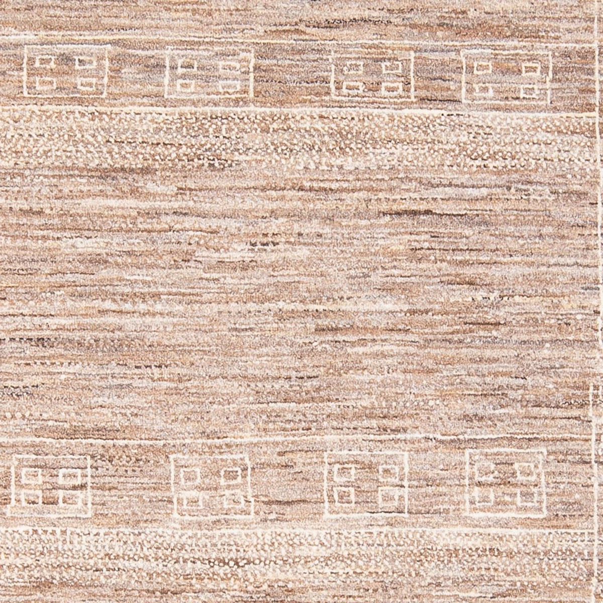 Gabbeh-matta - persisk - 170 x 121 cm - mörk beige