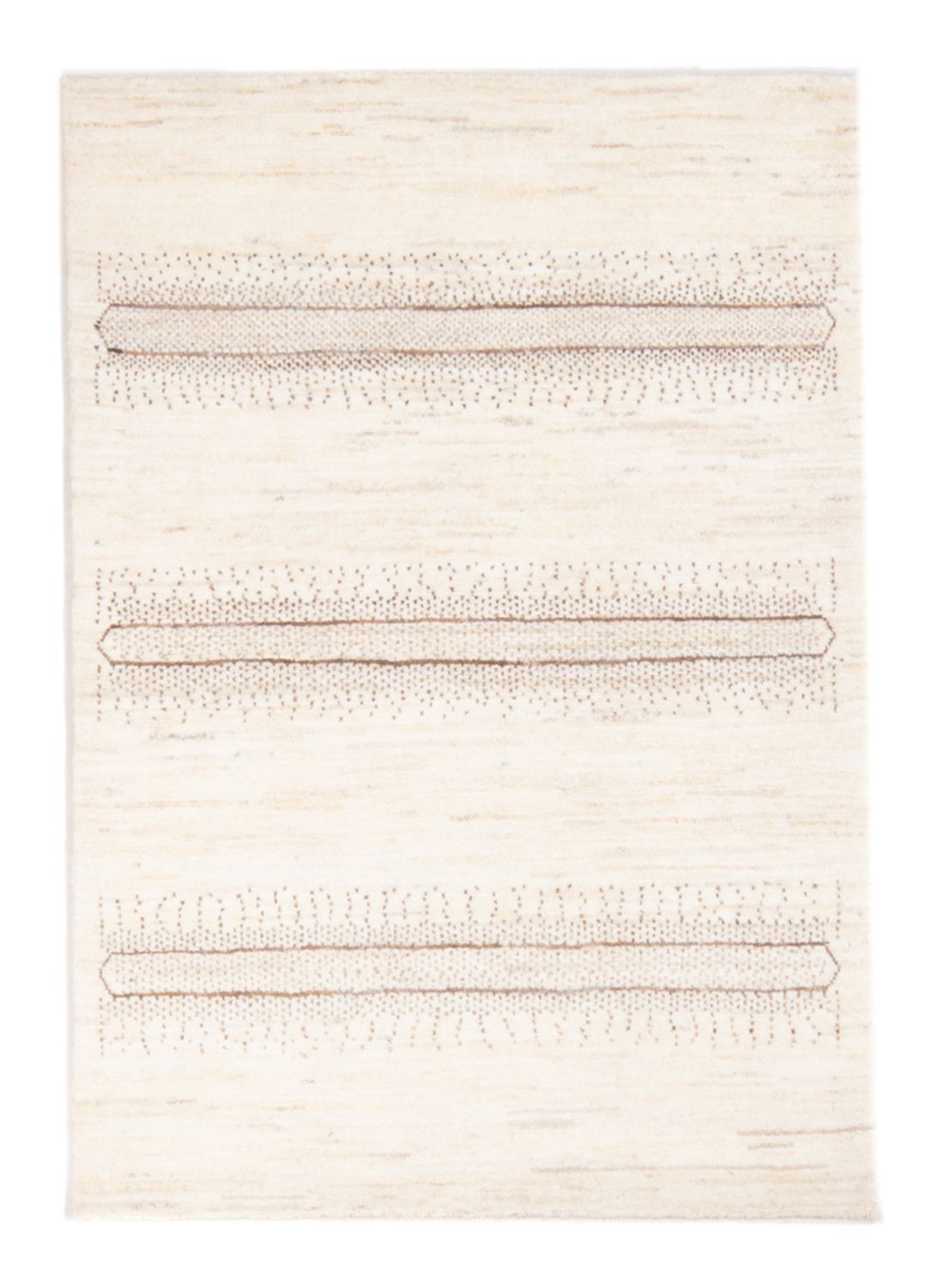 Gabbeh-matta - persisk - 145 x 96 cm - ljusbeige