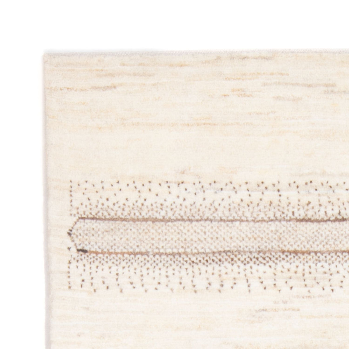 Gabbeh-matta - persisk - 145 x 96 cm - ljusbeige