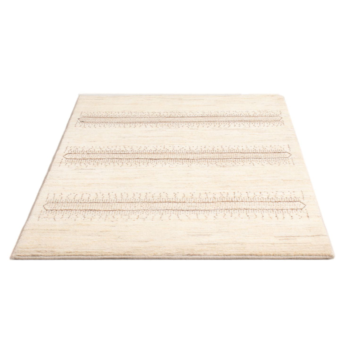 Gabbeh-matta - persisk - 145 x 96 cm - ljusbeige