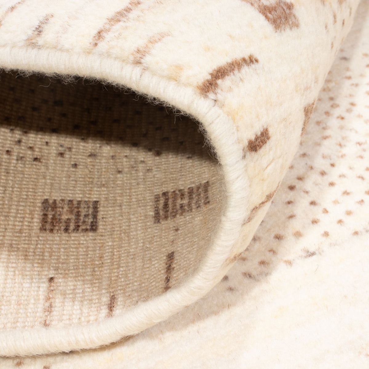 Gabbeh-matta - persisk - 155 x 98 cm - ljusbeige