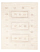 Gabbeh-matta - persisk - 148 x 102 cm - ljusbeige