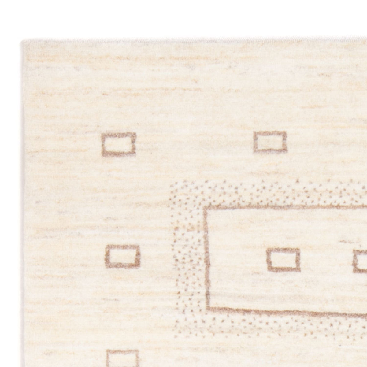 Gabbeh-matta - persisk - 148 x 102 cm - ljusbeige