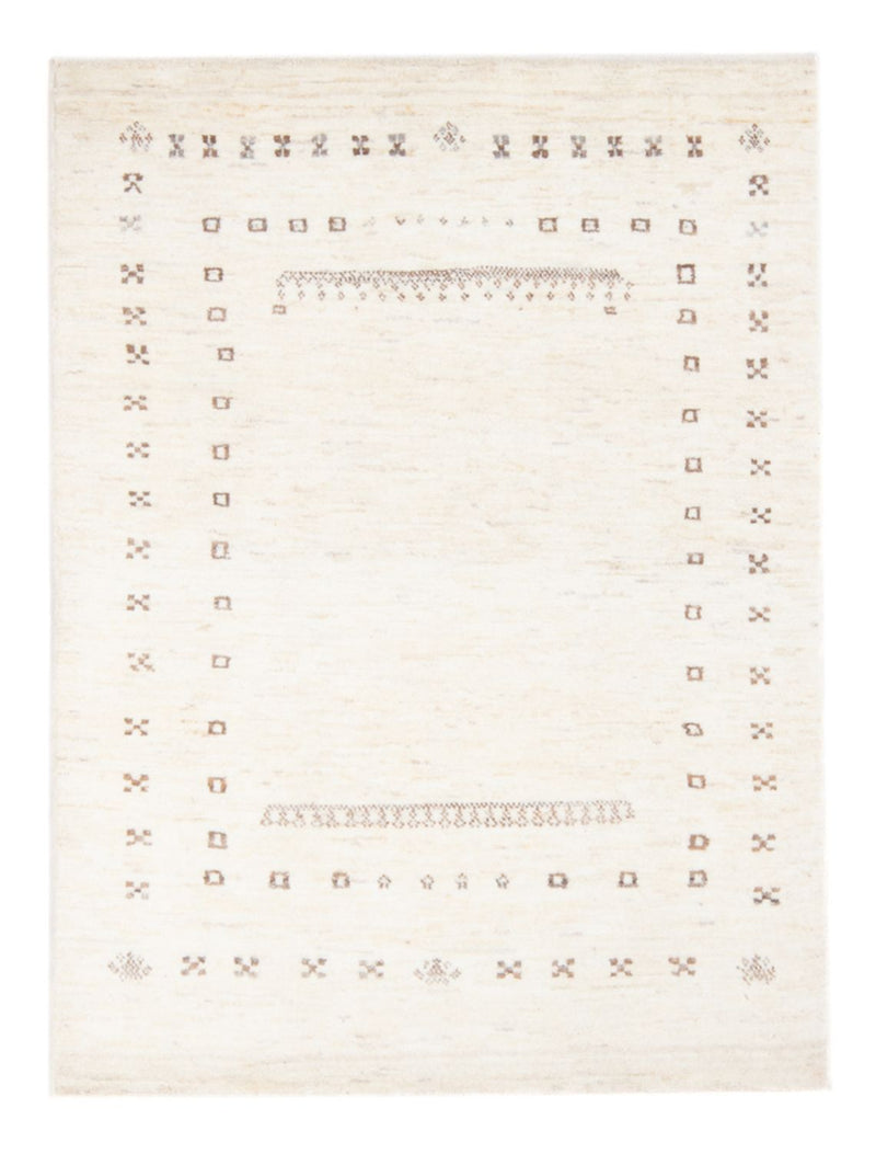 Gabbeh-matta - persisk - 144 x 97 cm - ljusbeige