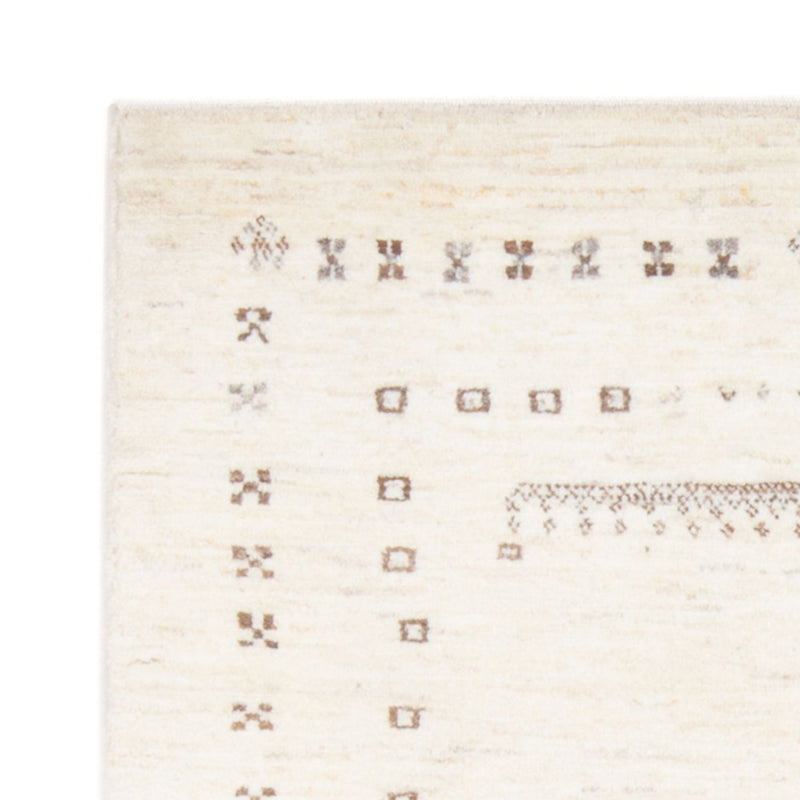 Gabbeh-matta - persisk - 144 x 97 cm - ljusbeige