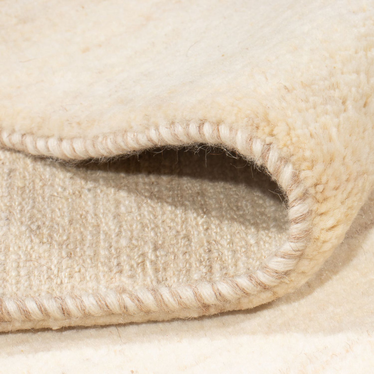 Gabbeh-matta - persisk - 238 x 166 cm - ljusbeige