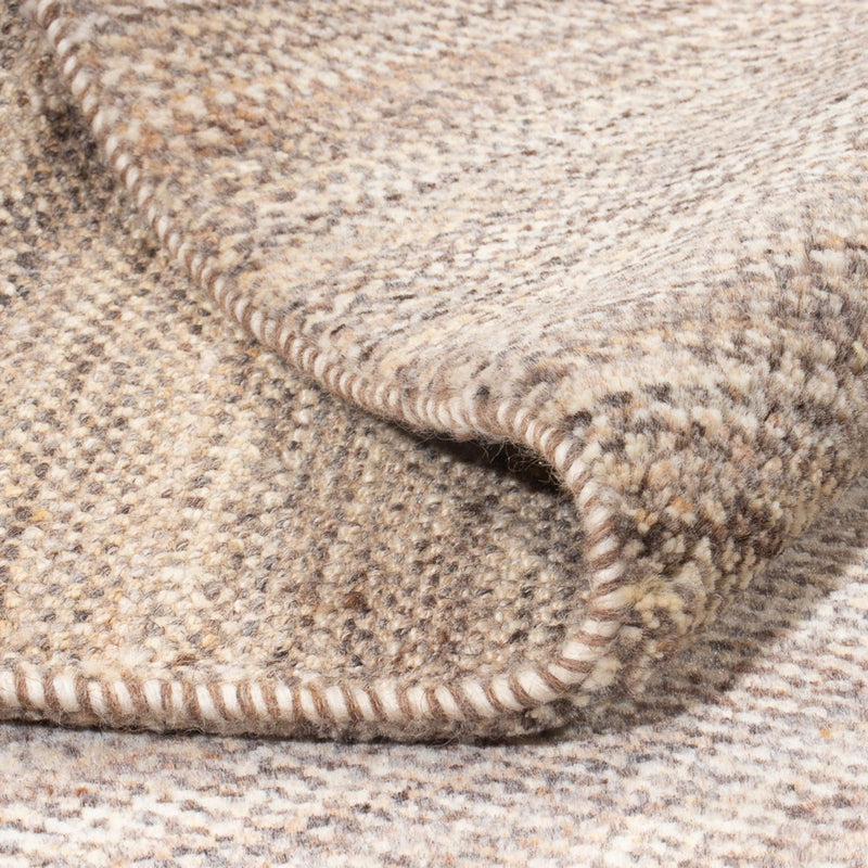 Gabbeh-matta - persisk - 194 x 154 cm - mörk beige