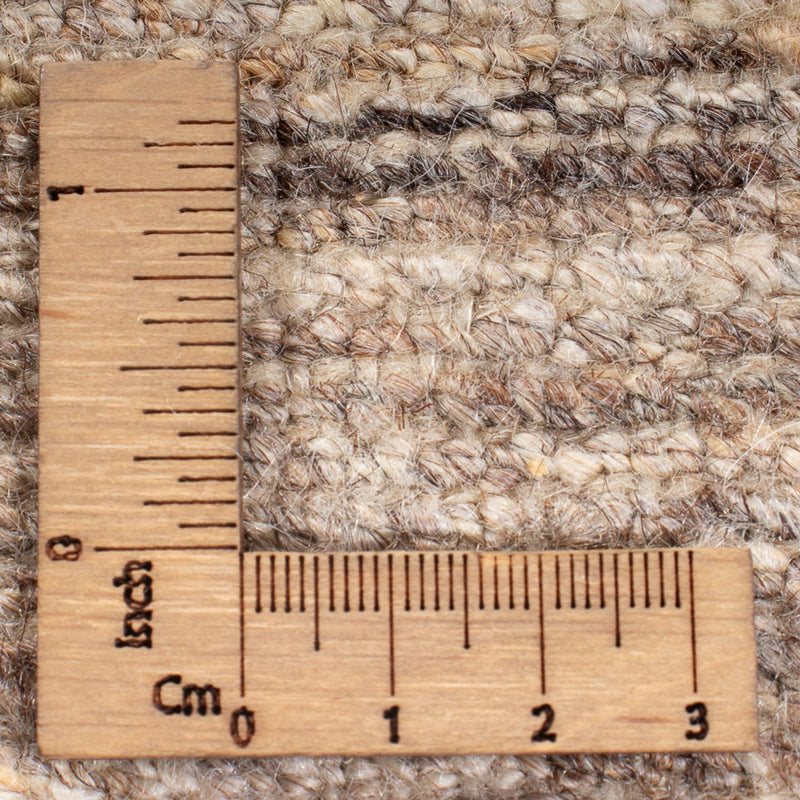 Gabbeh-matta - persisk - 192 x 156 cm - mörk beige