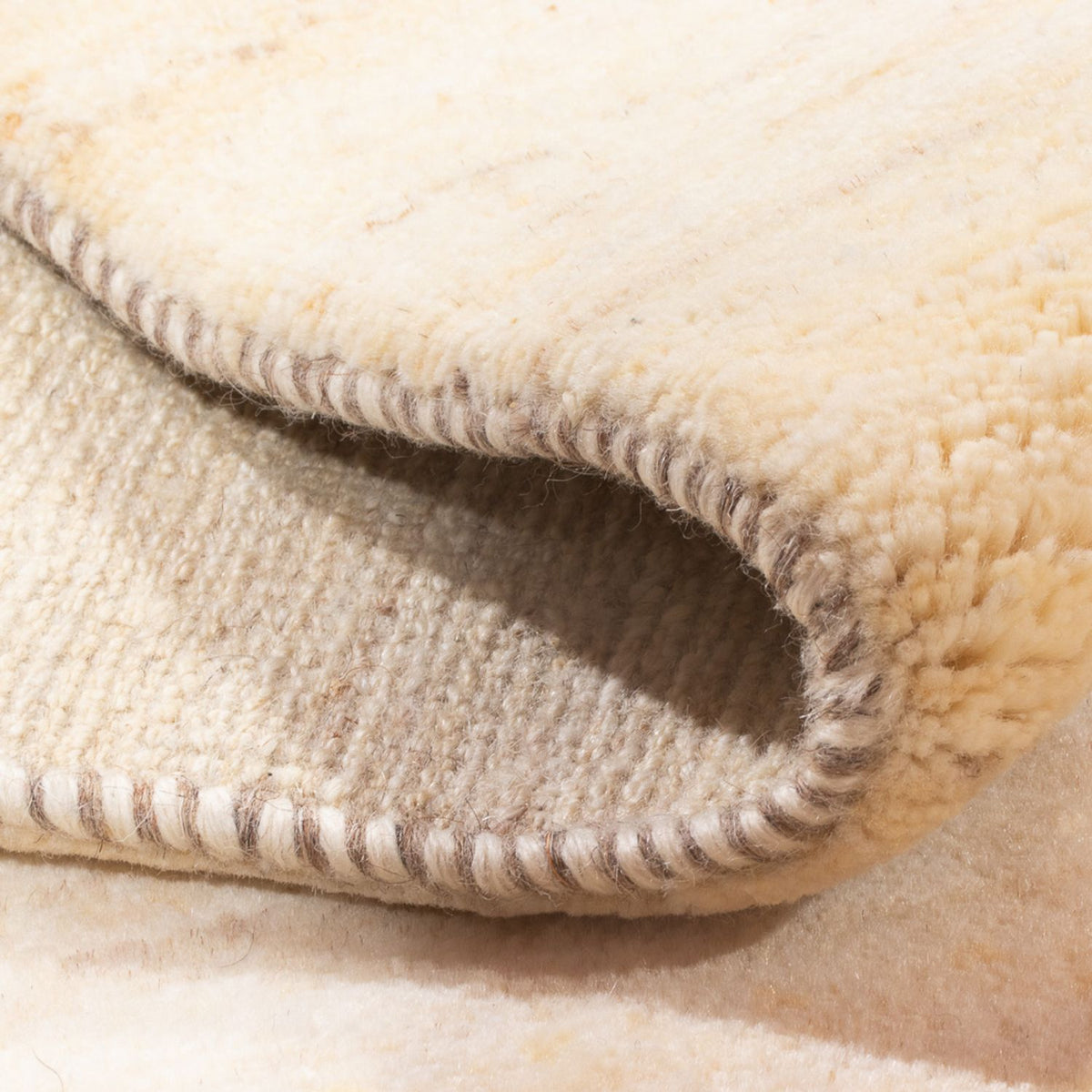 Gabbeh-matta - persisk - 94 x 61 cm - beige