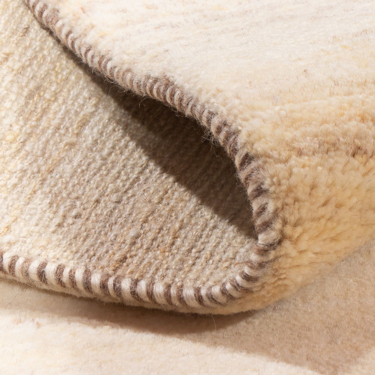 Gabbeh-matta - persisk - 89 x 58 cm - beige