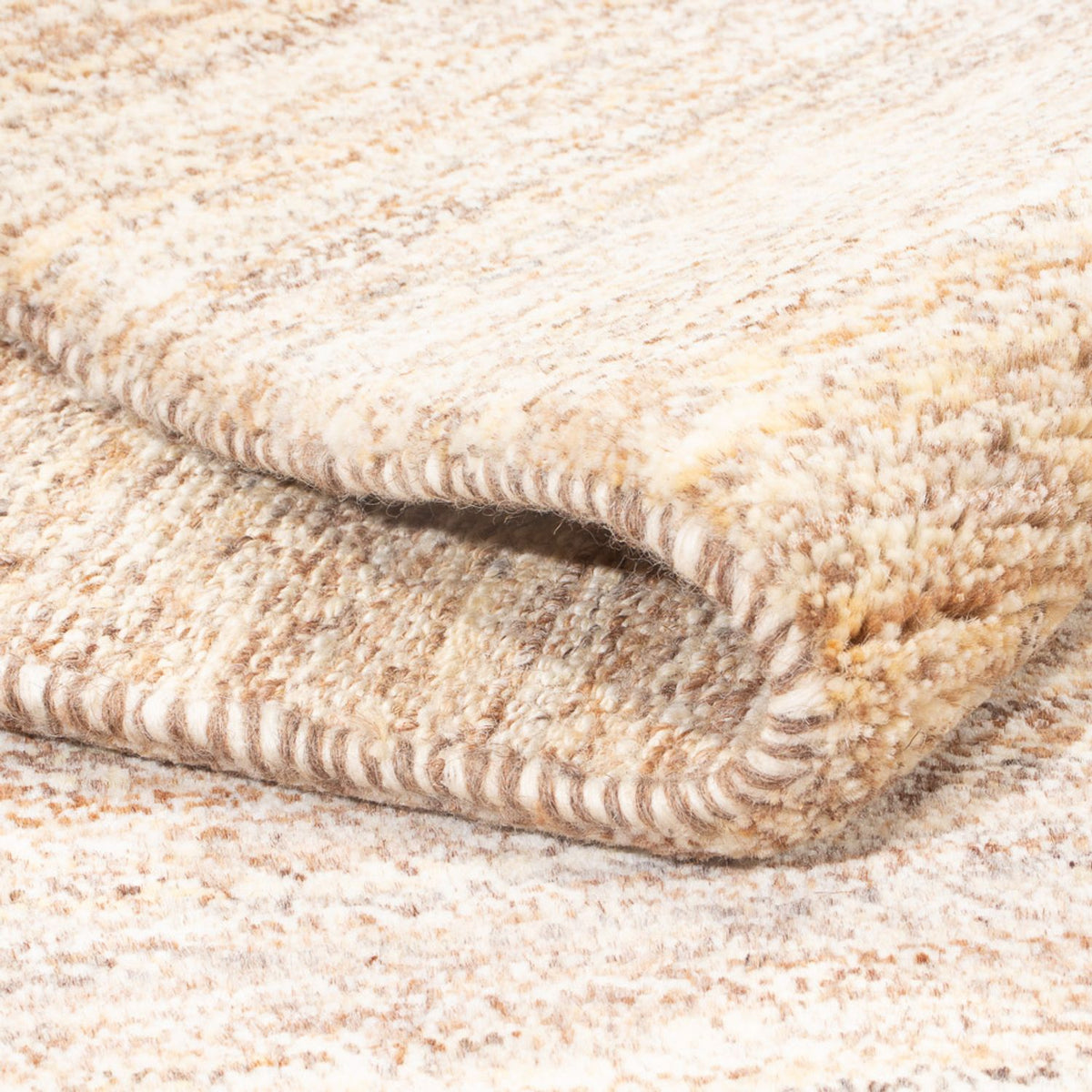 Gabbeh-matta - persisk - 149 x 99 cm - mörk beige