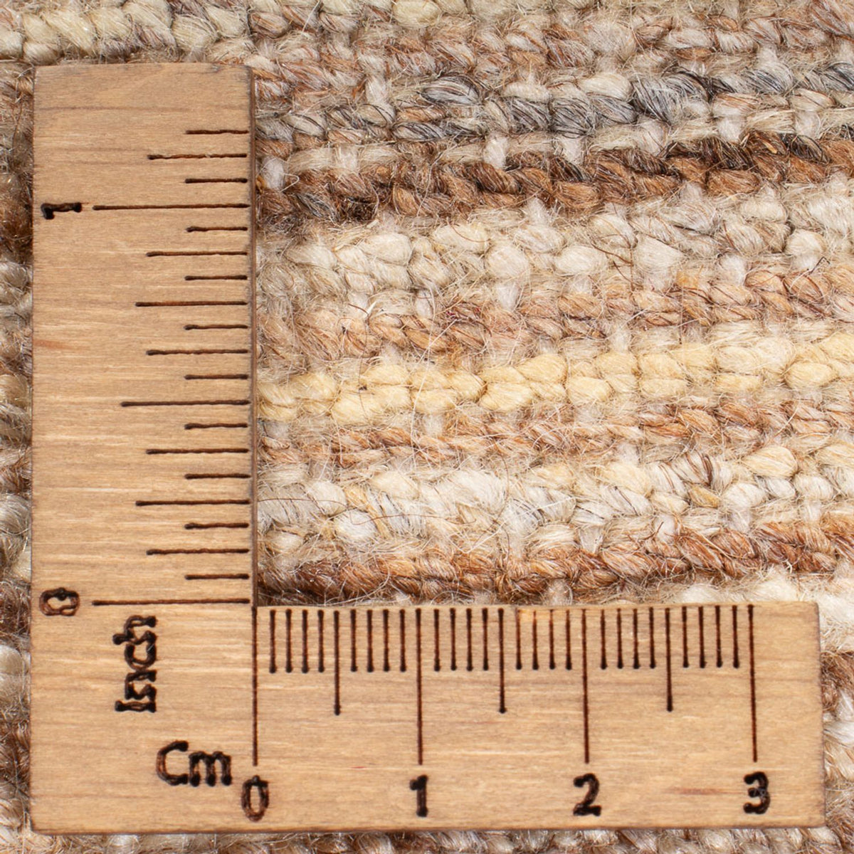 Gabbeh-matta - persisk kvadrat  - 184 x 158 cm - ljusbeige