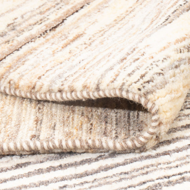 Gabbeh-matta - persisk - 140 x 97 cm - mörk beige