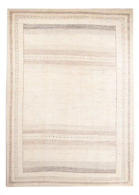 Gabbeh-matta - persisk - 303 x 215 cm - ljusbeige