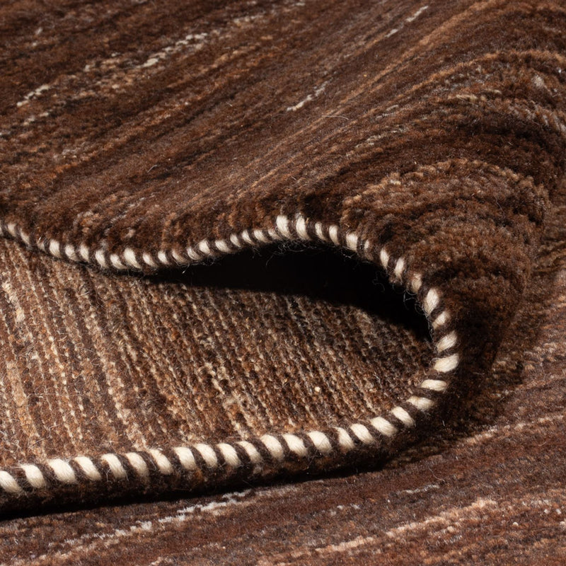 Gabbeh-matta - persisk - 248 x 215 cm - mörkbrun