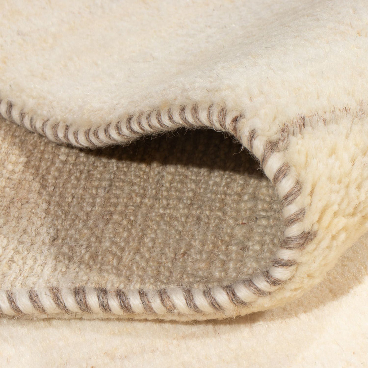 Gabbeh-matta - persisk - 218 x 158 cm - ljusbeige