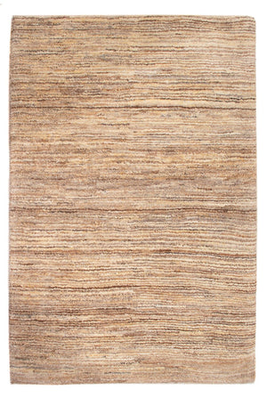 Gabbeh-matta - persisk - 98 x 66 cm - mörk beige