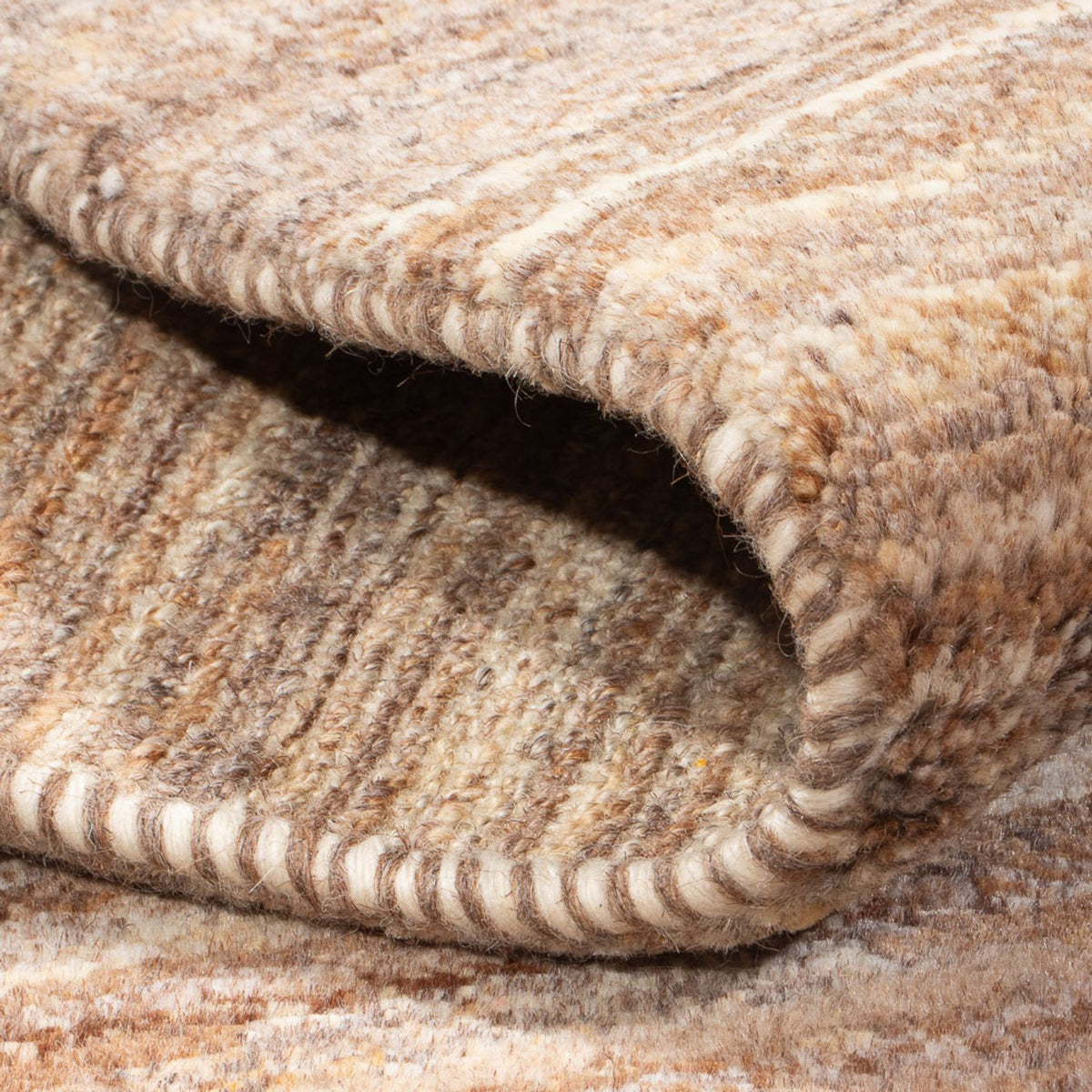 Gabbeh-matta - persisk - 96 x 60 cm - ljusbrun