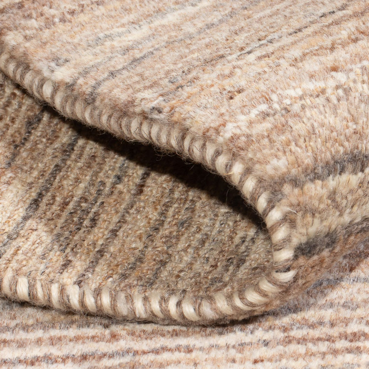 Gabbeh-matta - persisk - 90 x 60 cm - ljusbrun