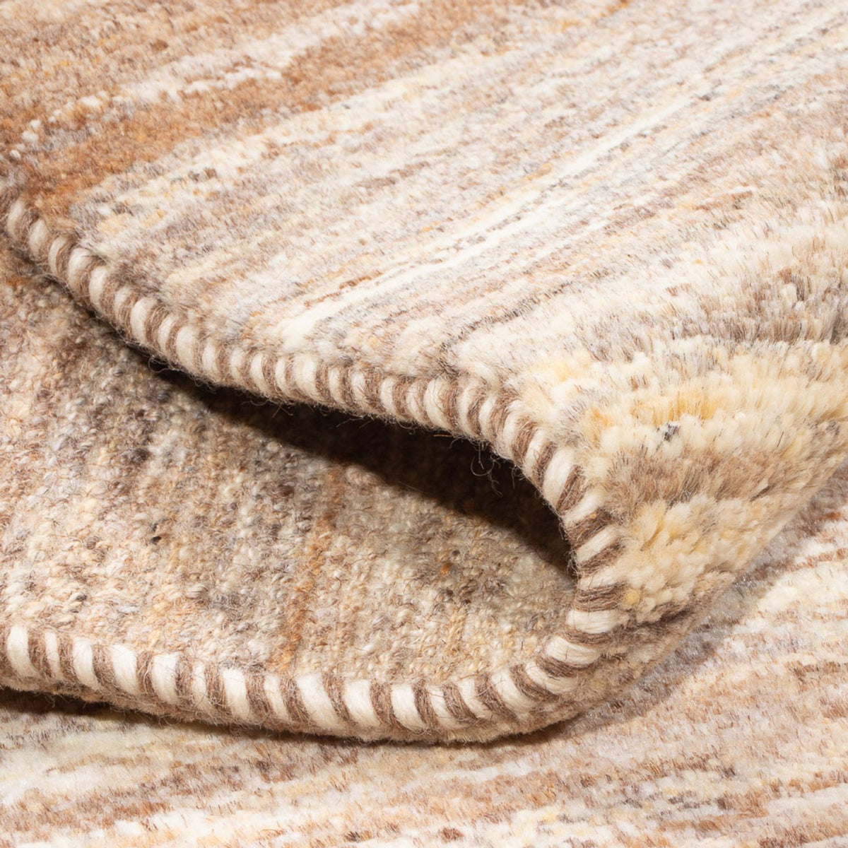 Gabbeh-matta - persisk - 96 x 61 cm - ljusbrun