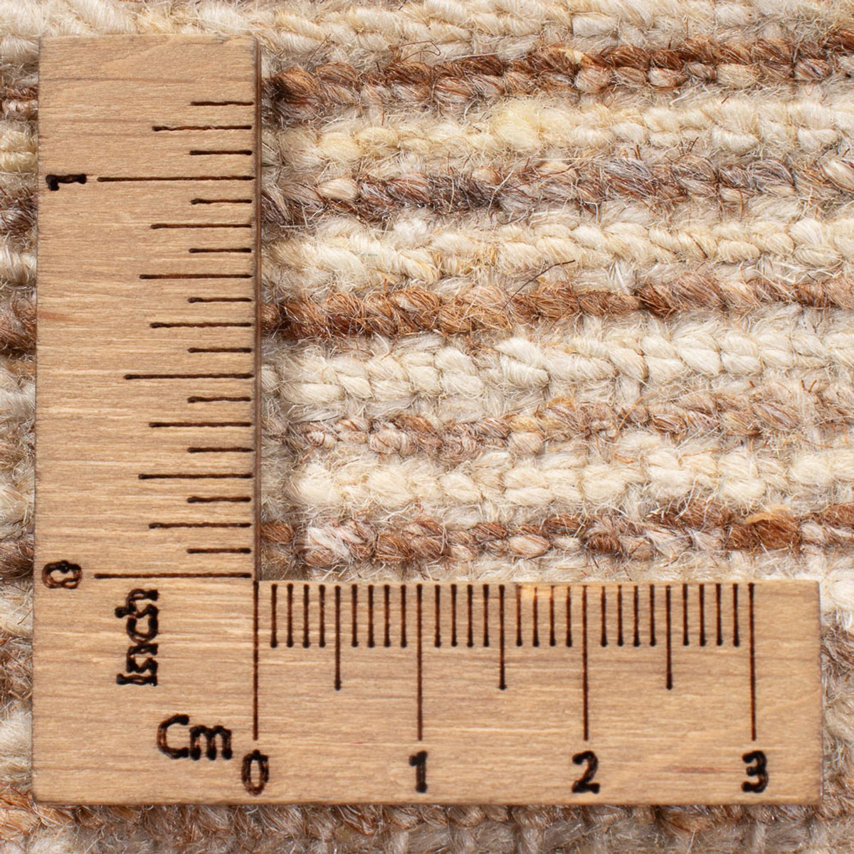 Gabbeh-matta - persisk - 96 x 62 cm - ljusbeige