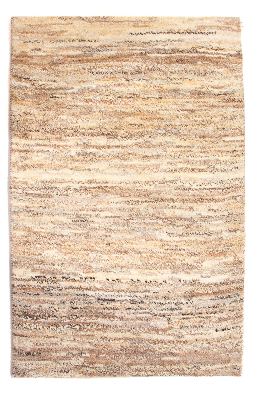 Gabbeh-matta - persisk - 92 x 62 cm - ljusbeige