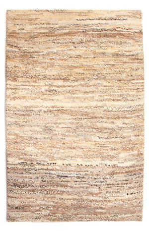 Gabbeh-matta - persisk - 92 x 62 cm - ljusbeige