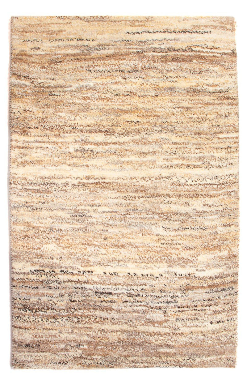 Gabbeh-matta - persisk - 92 x 62 cm - ljusbeige